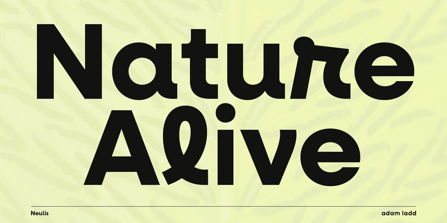 Ejemplo de fuente Neulis Alt Medium Italic